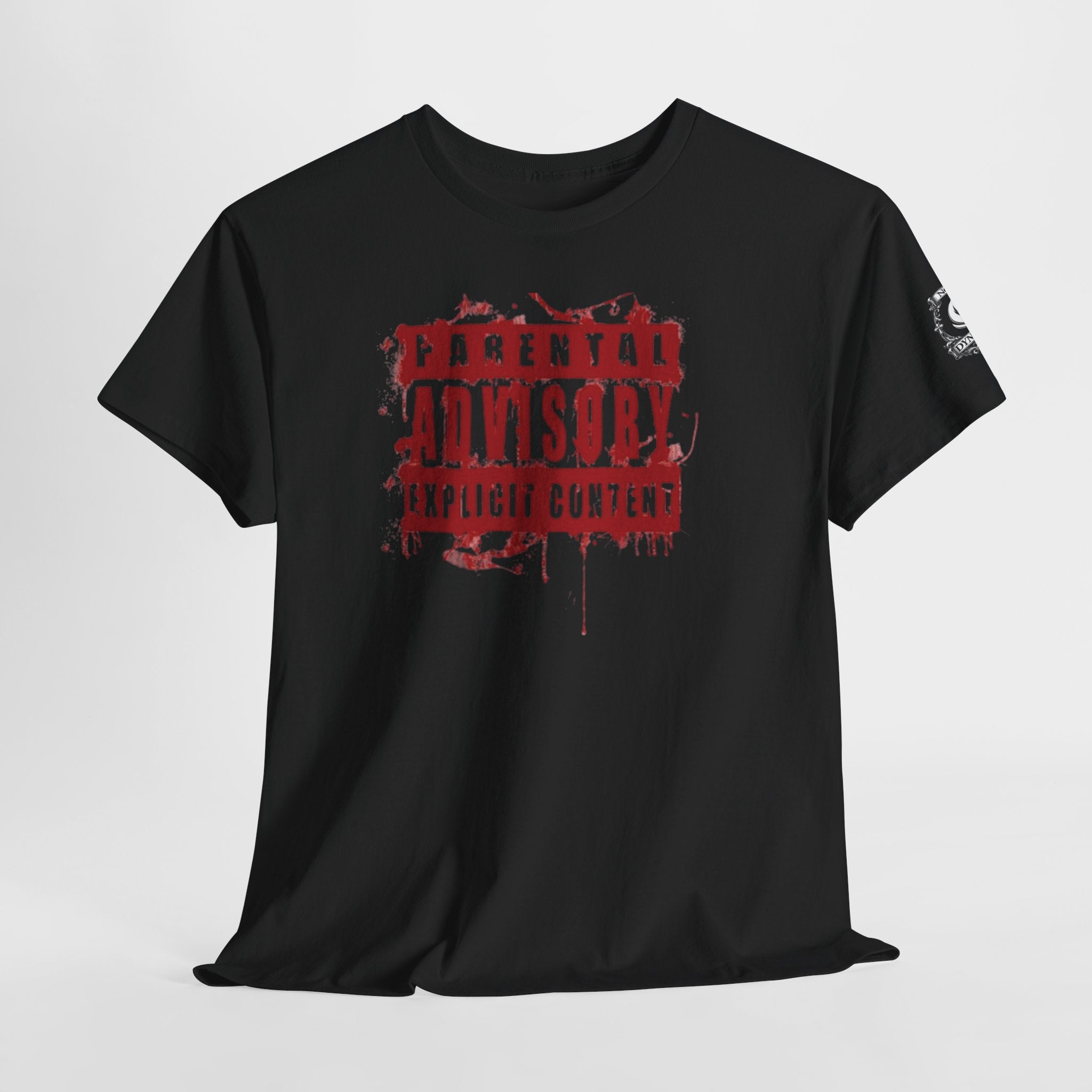 Parental Advisory Graphic Tee — 'NOIR Dynasty' Red Streetwear T-Shirt
