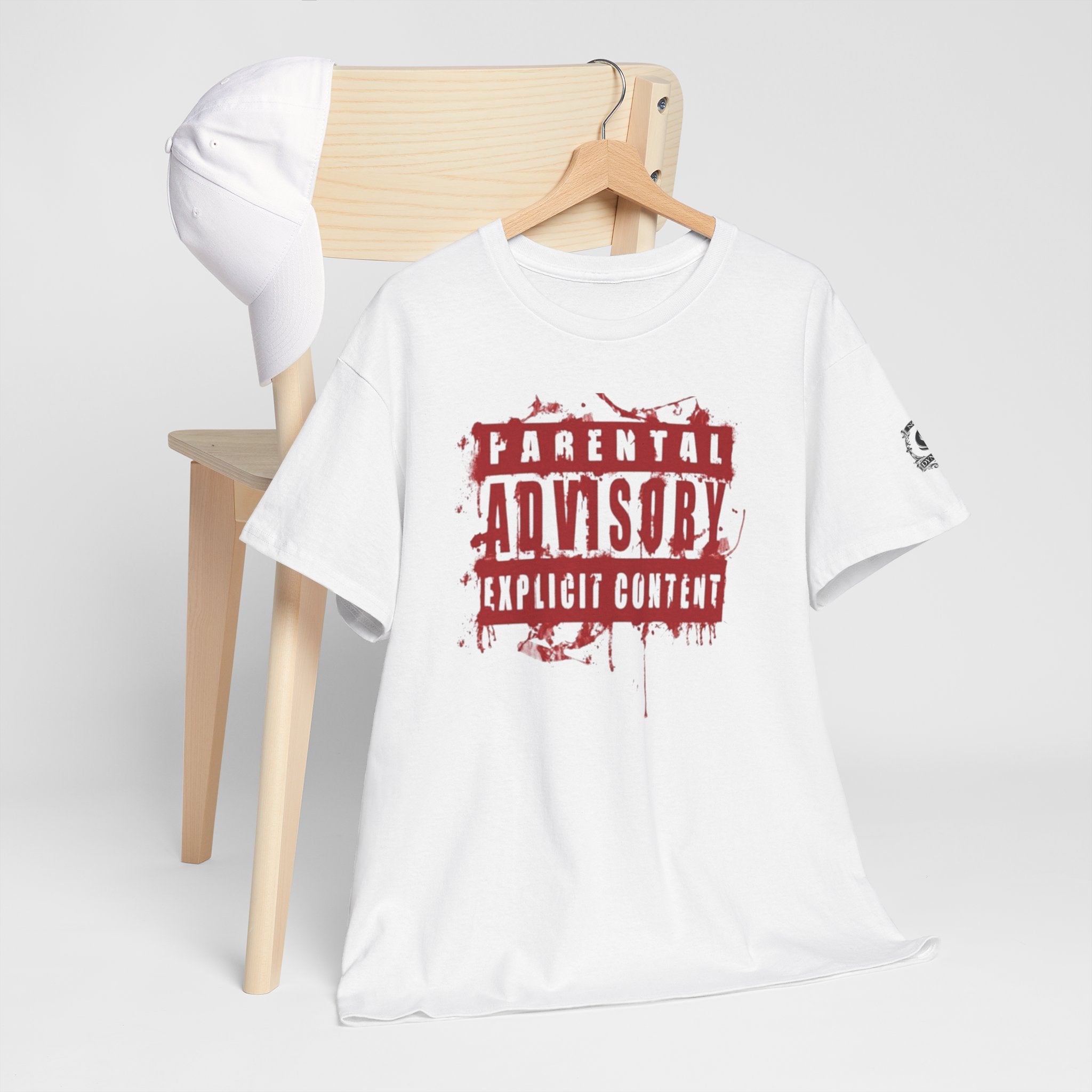Parental Advisory Graphic Tee — 'NOIR Dynasty' Red Streetwear T-Shirt
